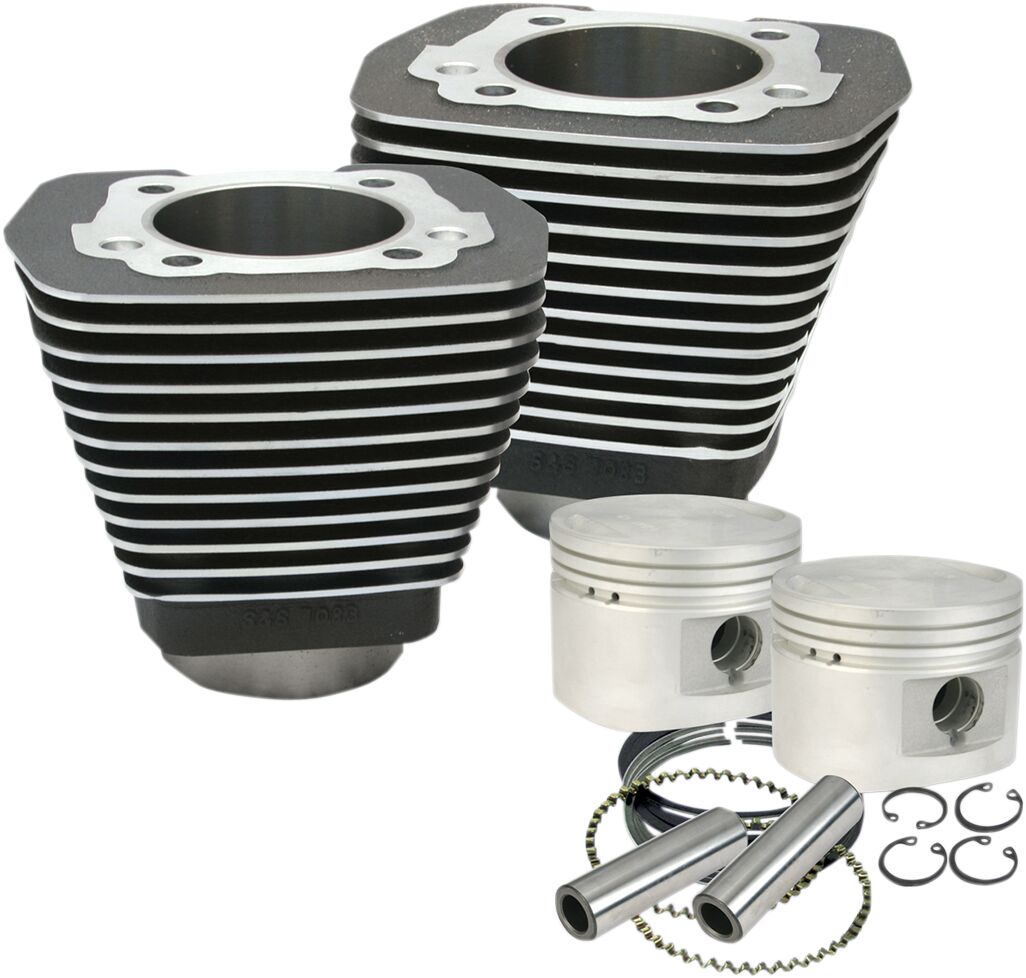 S&S CYCLE CYLINDER & PISTON KIT BLACK 910-0182