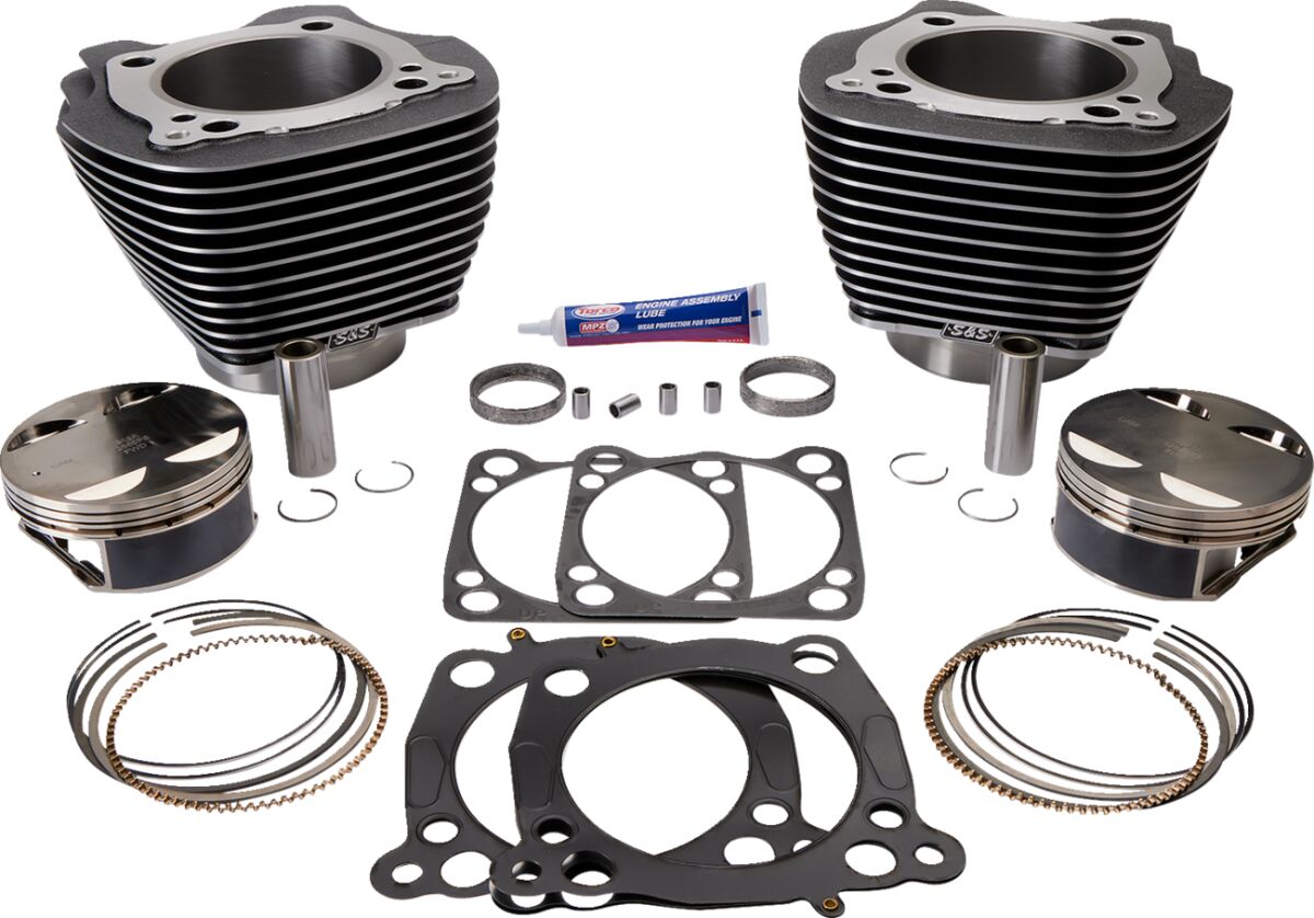 S&S CYCLE CYLINDER KT 128" M8 GRNT 910-0733