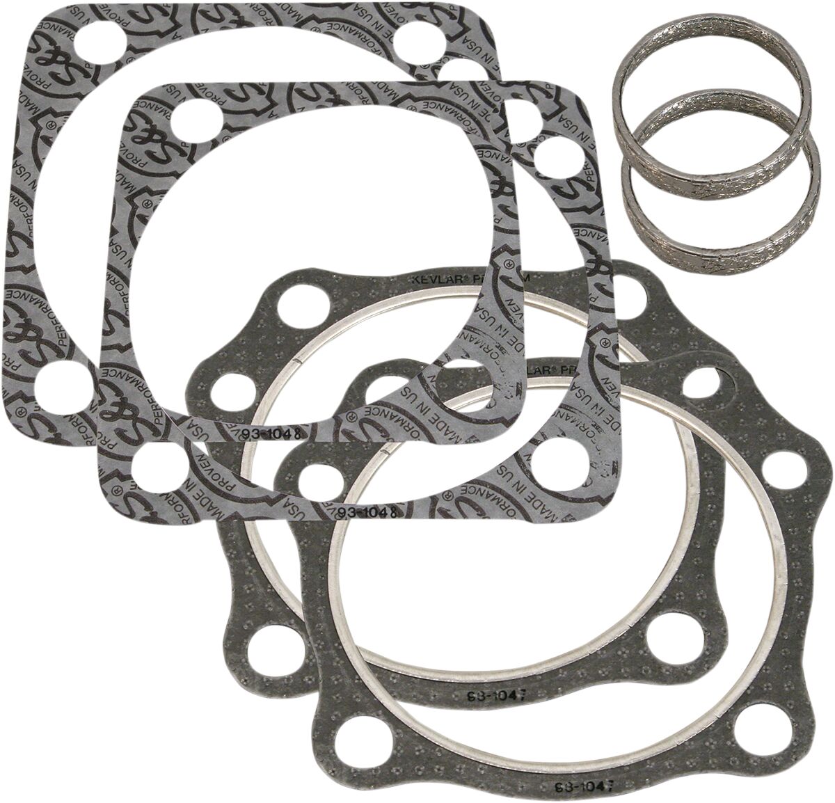 S&S CYCLE GASKET KIT TOP END 4-1/8" BORE GRAPHITE 90-1910