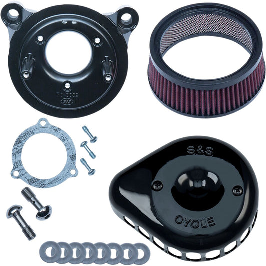 S&S CYCLE AIR CLEANER MINI TEARDROP STEALTH BLACK 170-0438
