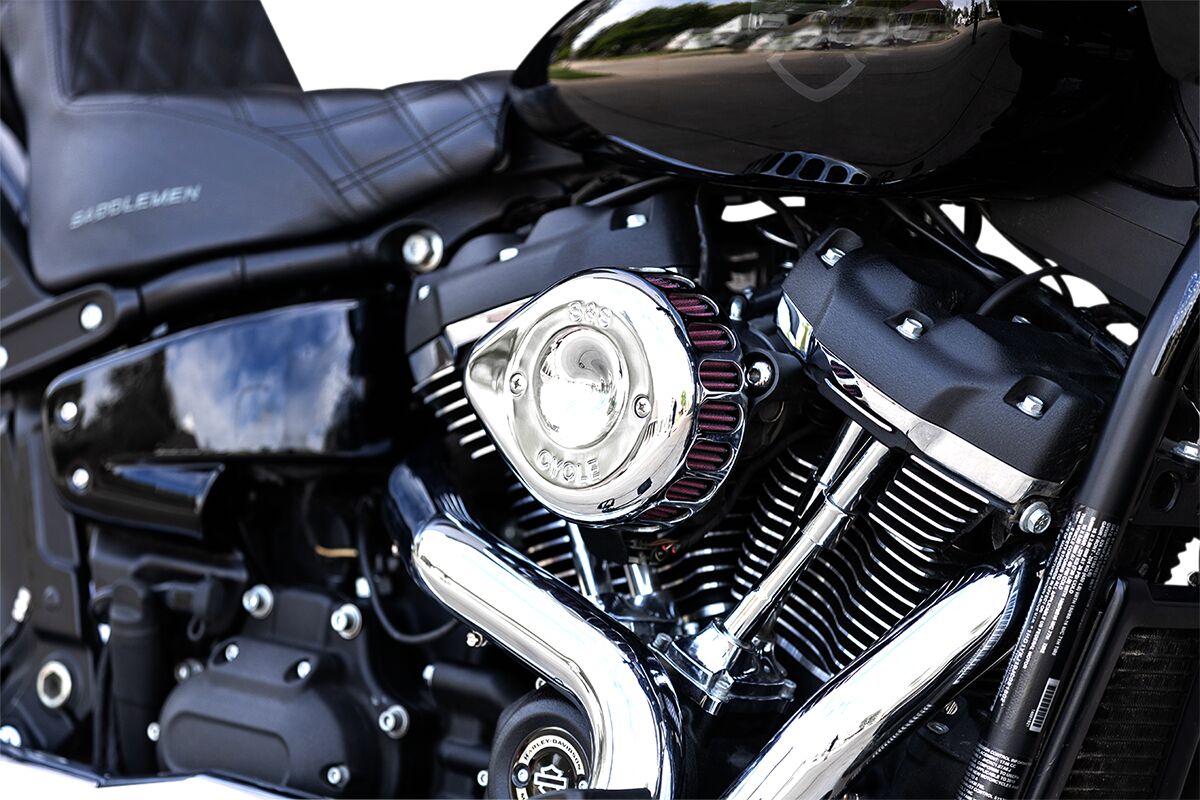 S&S CYCLE AIR CLNR CHR MTD M8 170-0435C