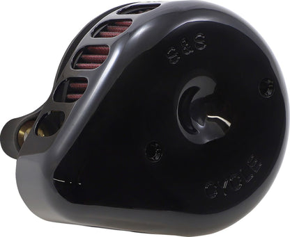 S&S CYCLE AIR CLNR BLK MTD M8 170-0436C