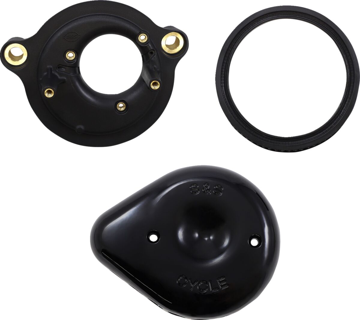 S&S CYCLE AIR CLNR BLK MTD M8 170-0436C