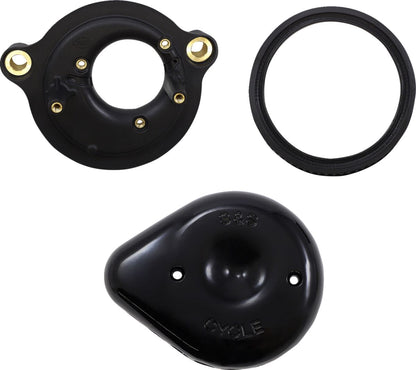 S&S CYCLE AIR CLNR BLK MTD M8 170-0436C