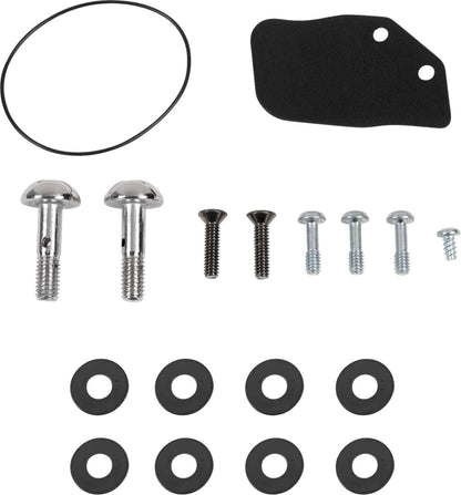 S&S CYCLE Air Cleaner Kit Stealth Mini Teardrop Lava Chrome 17-23 M8 170-0782