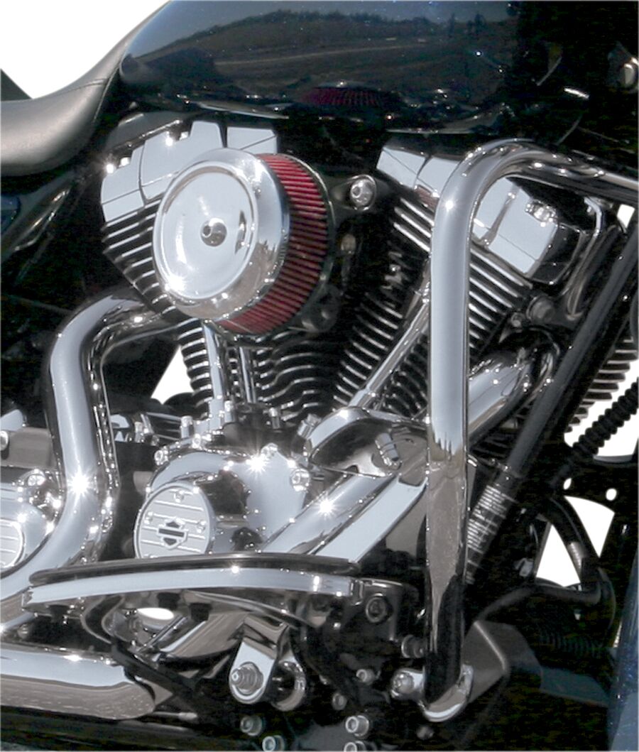 S&S CYCLE AIR CLEANER COVER STEALTH BOBBER DISHED CHROME 170-0119