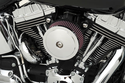 S&S CYCLE AIR CLEANER COVER STEALTH BOBBER DOMED CHROME 170-0120