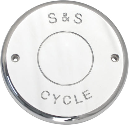 S&S CYCLE COVER,AIR CLEANER,NOSTALGIC SCRIPT,PACKAGED,CHROME 170-0239