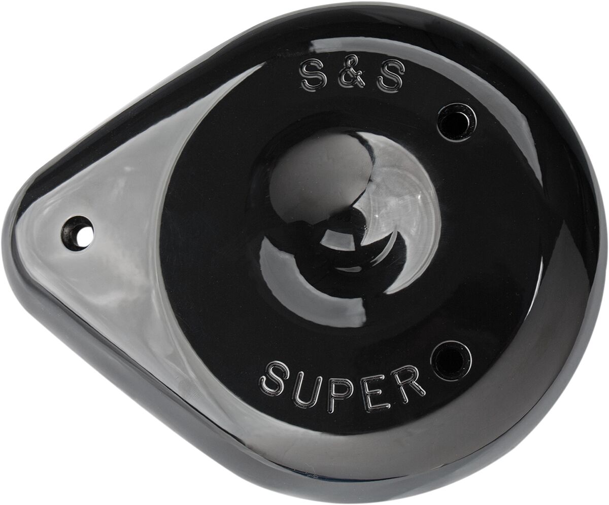 S&S CYCLE COVER AIR CLEANER TEARDROP BLACK 170-0384A