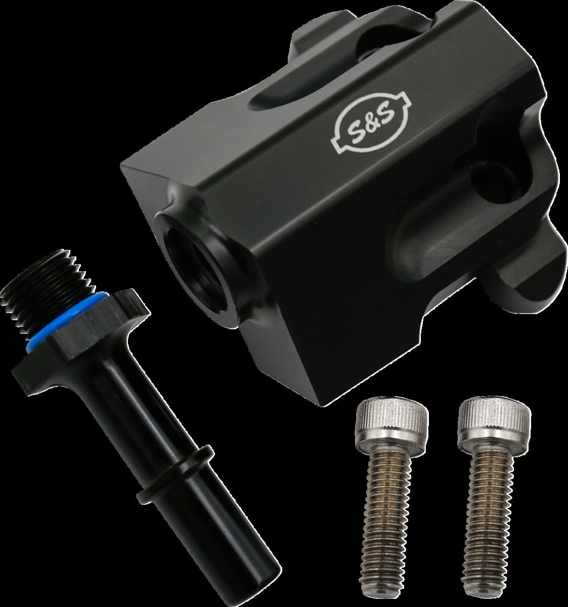 S&S CYCLE Fuel Rail Kit Billet Black M8 Touring 2017-2024 160-0280