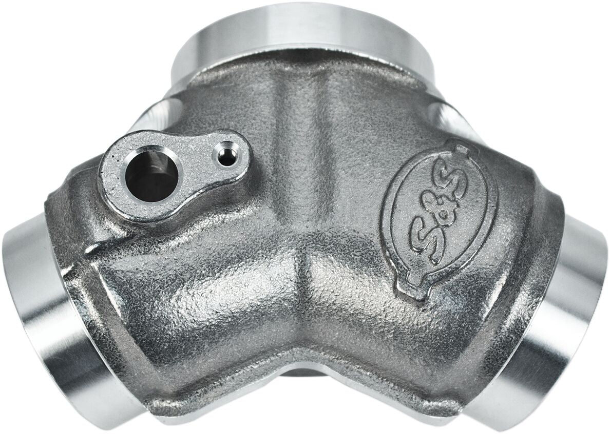 S&S CYCLE MANIFOLD, CVCARB, PORTS, 48MM, #410, NATURAL 160-0001A
