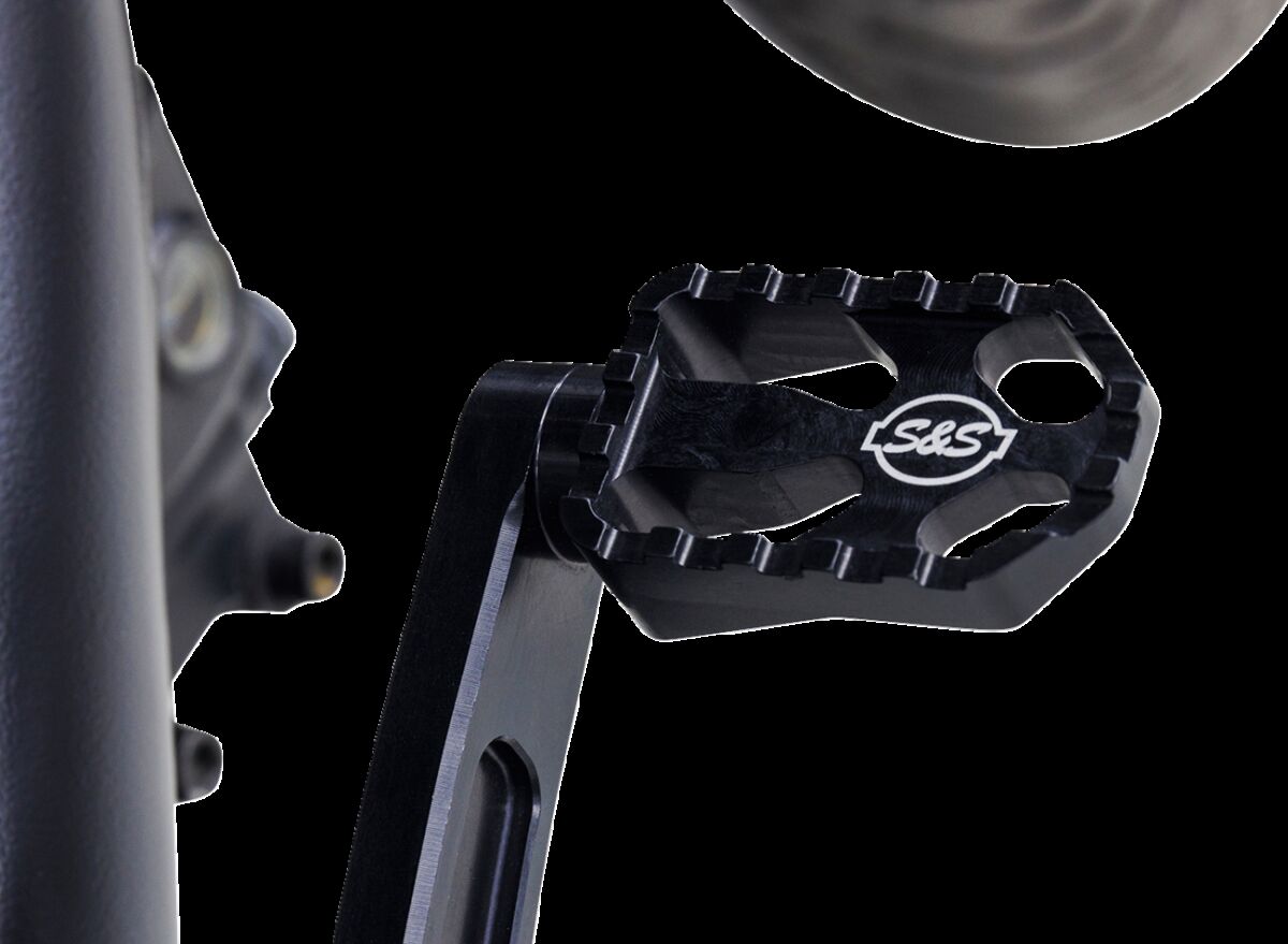 S&S CYCLE Brake Pedal mid-mount Black M8 Softail 560-0370