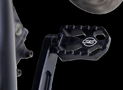 S&S CYCLE Brake Pedal mid-mount Black M8 Softail 560-0370
