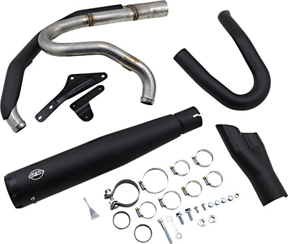 S&S CYCLE 2-1 Exhaust - Black - M8 Softail 550-0857