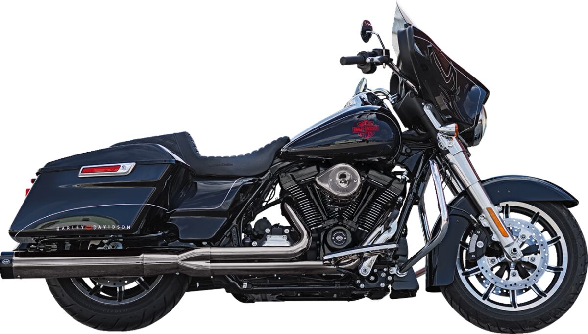 S&S CYCLE Exhaust 2:1 Sidewinder, Lava Chrome, Race Only, 2017-2023 M8 550-1087
