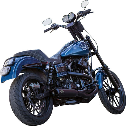 S&S CYCLE Exhaust Qualifier 2:1 Guardian Black Dyna 2006-07 550-1098