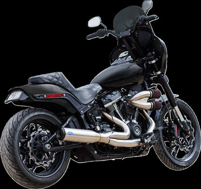 S&S CYCLE Exhaust 2:1 Qualifier Race Only Stainless M8 Softail 2018-23 550-1105