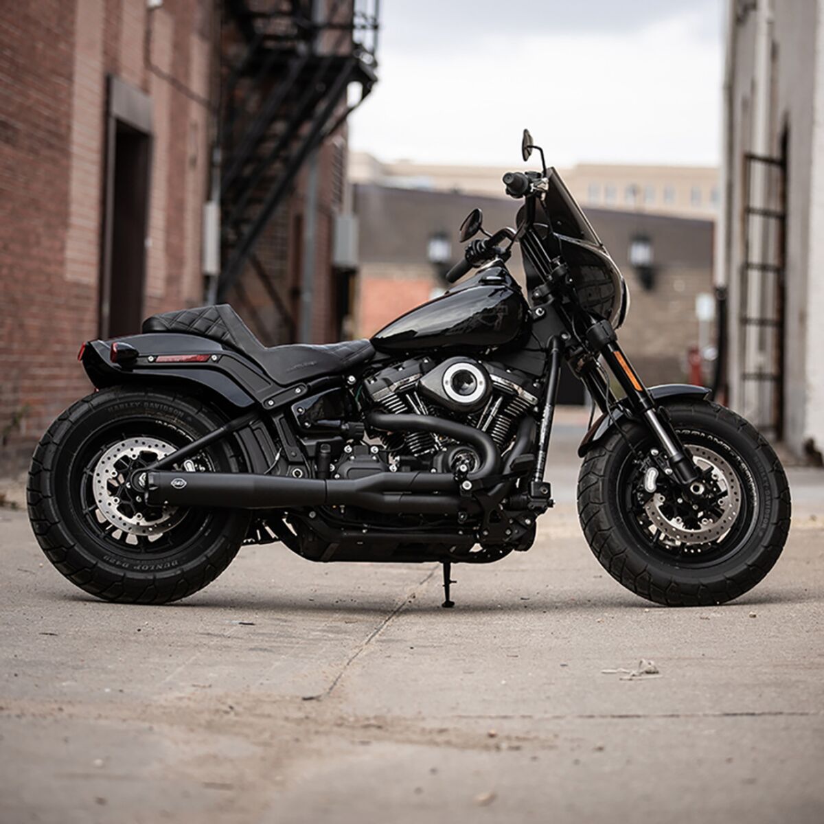S&S CYCLE EXHAUST 2:1 SUPERSTREET - BLAC 550-0789
