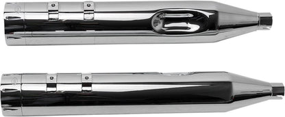 S&S CYCLE MUFFLER 4.5" SLIP-ON MK45 CHROME TRACER END CAP-CHROME BODY FINISH 550-0624