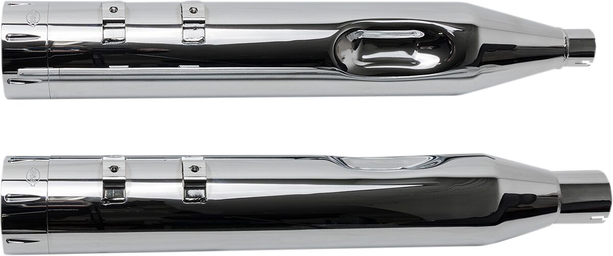 S&S CYCLE MUFFLER 4.5" SLIP-ON MK45 CHROME TRACER END CAP-CHROME BODY FINISH 550-0669