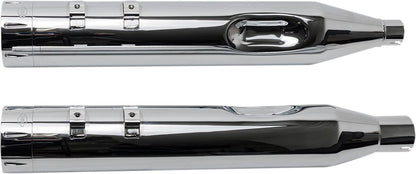 S&S CYCLE MUFFLER 4.5" SLIP-ON MK45 CHROME TRACER END CAP-CHROME BODY FINISH 550-0669