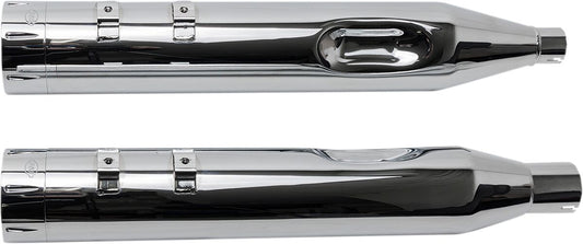 S&S CYCLE MUFFLER 4.5" SLIP-ON MK45 CHROME TRACER END CAP-CHROME BODY FINISH 550-0669