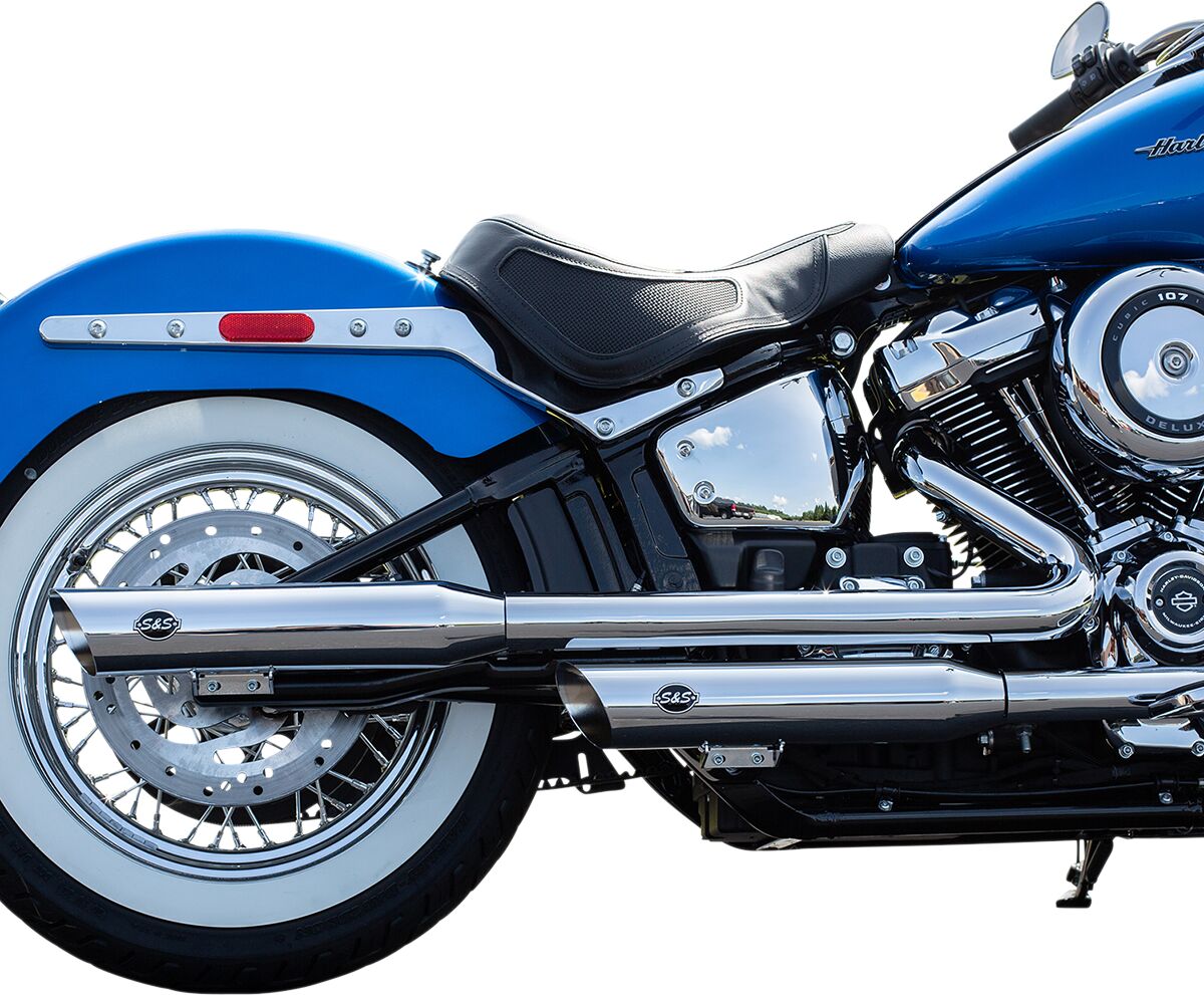 S&S CYCLE MUFFLER SLIP ON SLASH-CUT CHROME 550-0739