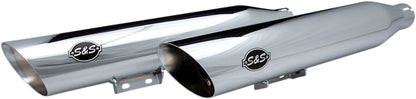 S&S CYCLE MUFFLER SLIP ON SLASH-CUT CHROME 550-0739