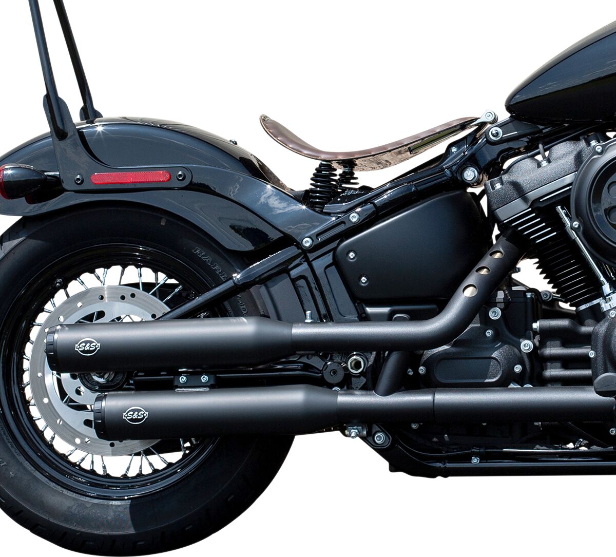 S&S CYCLE MUFFLER SLIP ON GRAND NATIONAL BLACK CERAMIC 550-0737