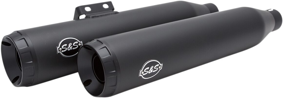 S&S CYCLE MUFFLER SLIP ON GRAND NATIONAL BLACK CERAMIC 550-0737