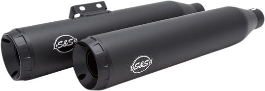 S&S CYCLE MUFFLER SLIP ON GRAND NATIONAL BLACK CERAMIC 550-0737