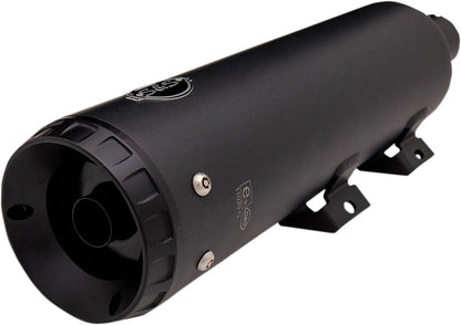 S&S CYCLE Grand National 4" EC Slip-On Mufflers Black/Black 550-0827