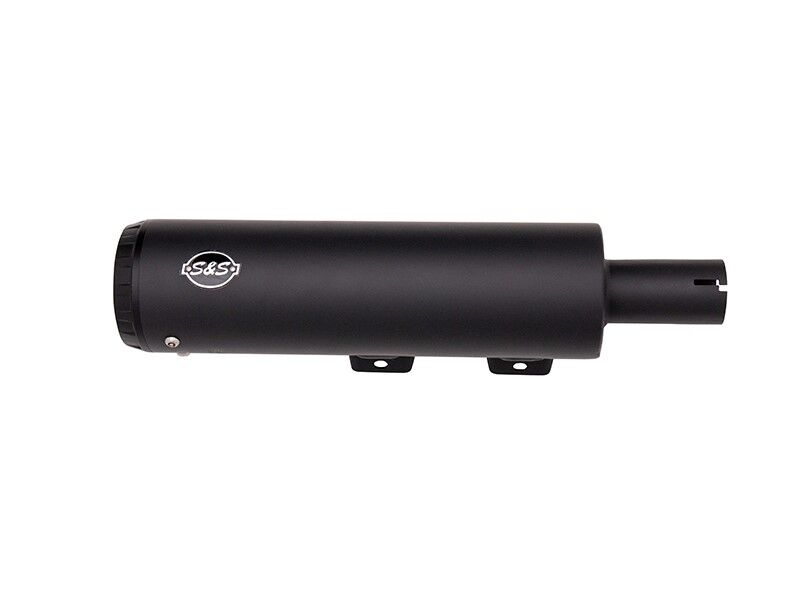 S&S CYCLE Grand National 4" EC Slip-On Mufflers Black/Black 550-0827