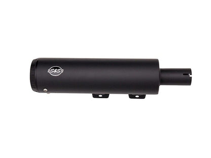S&S CYCLE Grand National 4" EC Slip-On Mufflers Black/Black 550-0827