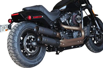 S&S CYCLE Grand National 4" EC Slip-On Mufflers Black/Black 550-0827