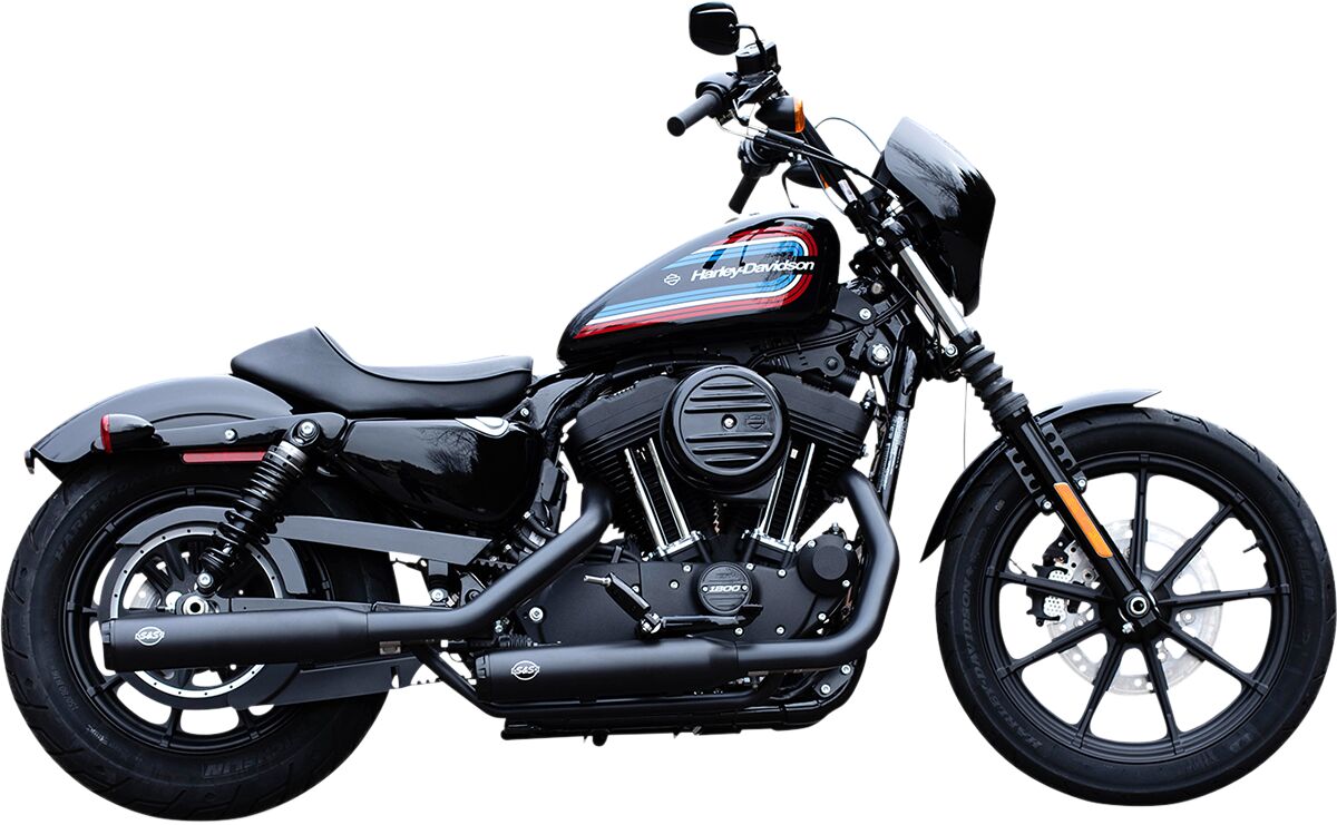 S&S CYCLE Grand National EC Slip On Mufflers Black/Black 550-1001