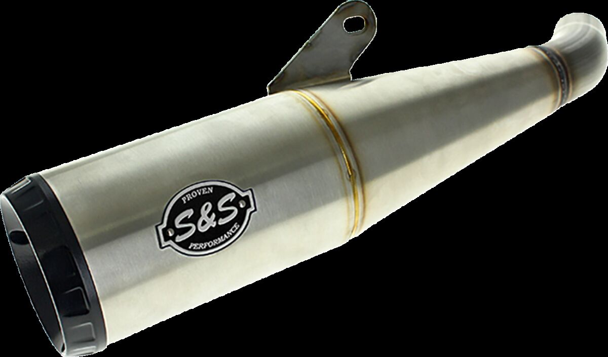 S&S CYCLE Muffler Grand National Brushed Stainless X500 2024 550-1114