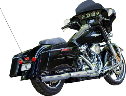 S&S CYCLE Muffler Swindler 2:1 Chrome 4" M8 Touring 550-1140
