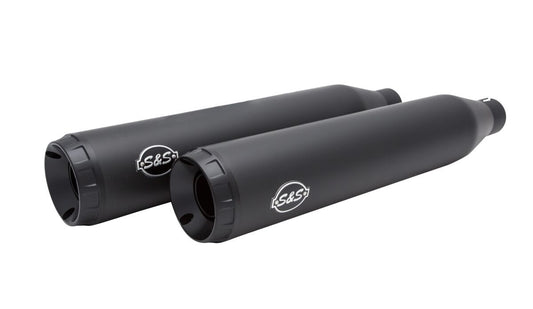 S&S CYCLE Grand National Slip On Mufflers Black 550-1033
