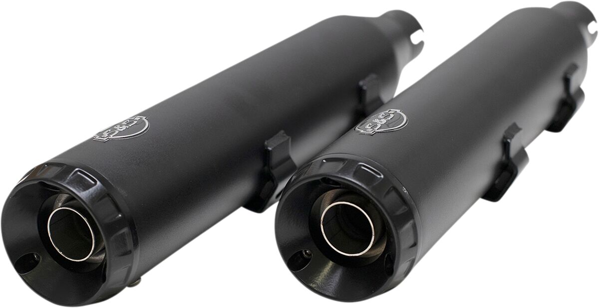 S&S CYCLE Grand National Slip On Mufflers Black 550-1033