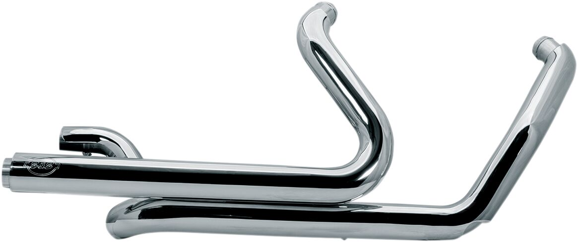 S&S CYCLE HEADER SYSTEM DUAL FOR MILWAUKEE M8 CHROME 550-0704