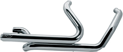 S&S CYCLE HEADER SYSTEM DUAL FOR MILWAUKEE M8 CHROME 550-0704