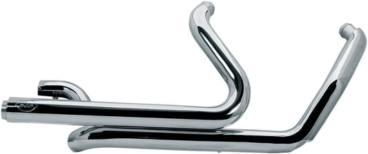 S&S CYCLE HEADER SYSTEM DUAL FOR MILWAUKEE M8 CHROME 550-0704