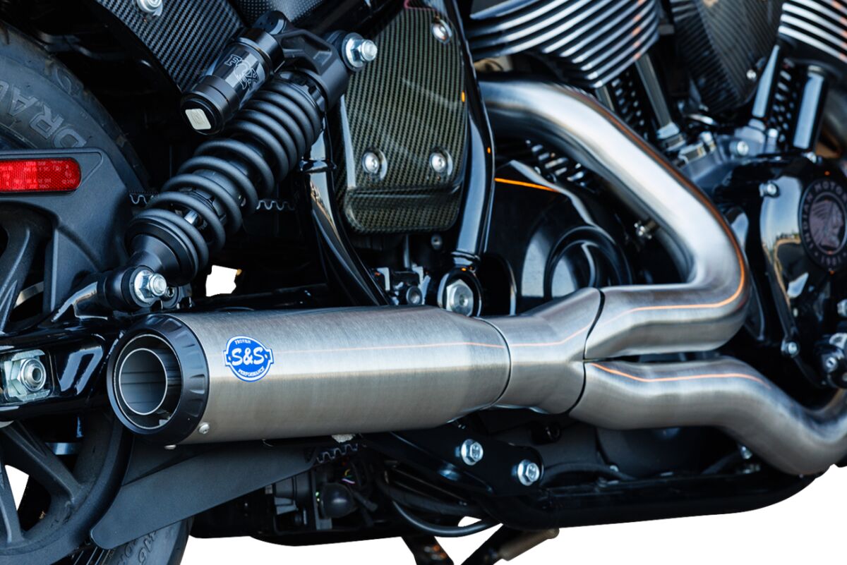 S&S CYCLE Exhaust Qualifier 2:1 Stainless Race Only Indian Chief 550-1117