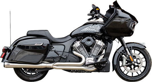 S&S CYCLE Exhaust Qualifier 2:1 Brushd SS RaceOnly Indian w/Powerplus 550-1130