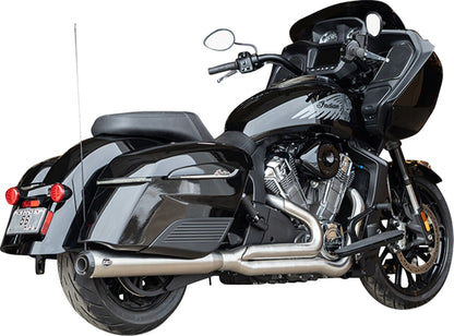 S&S CYCLE Exhaust Qualifier 2:1 Brushd SS RaceOnly Indian w/Powerplus 550-1130