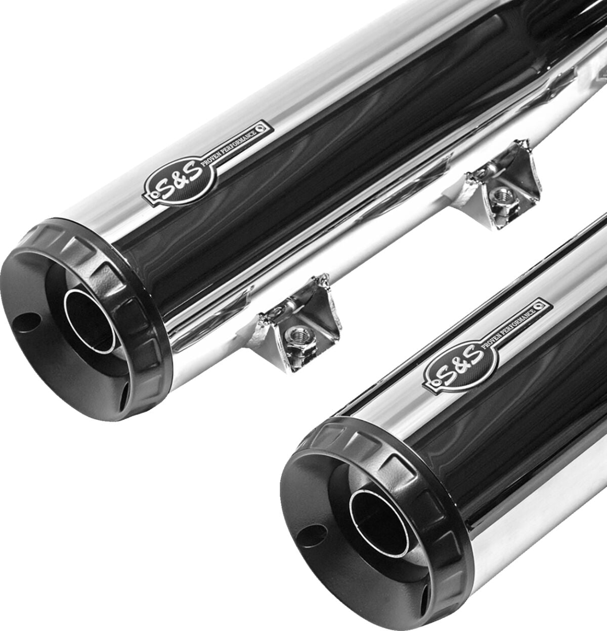 S&S CYCLE Muffler slip-on Grand National Chrome Race Only Scout 19-23 4110-156-R