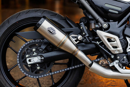 S&S CYCLE Grand National Slip-On Mufflers Chrome/Black 550-1143