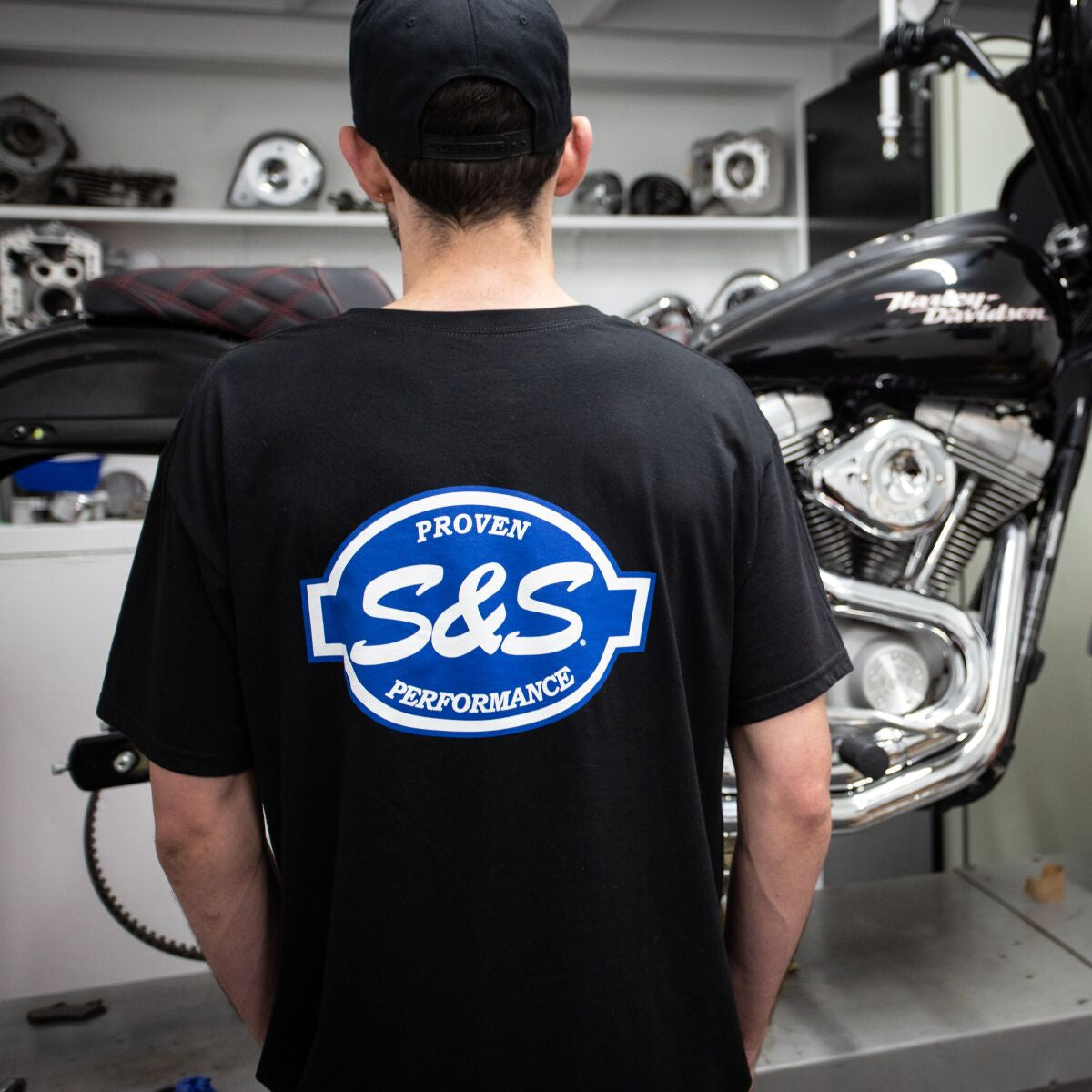S&S CYCLE TEE SHIRT S&S POCKET BK S 510-0616