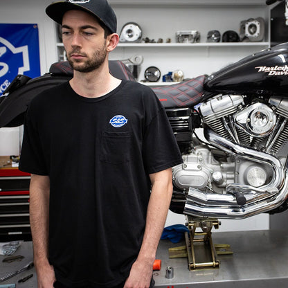 S&S CYCLE TEE SHIRT S&S POCKET BK S 510-0616